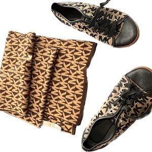 Micheal Kors Sneakers and Scarf